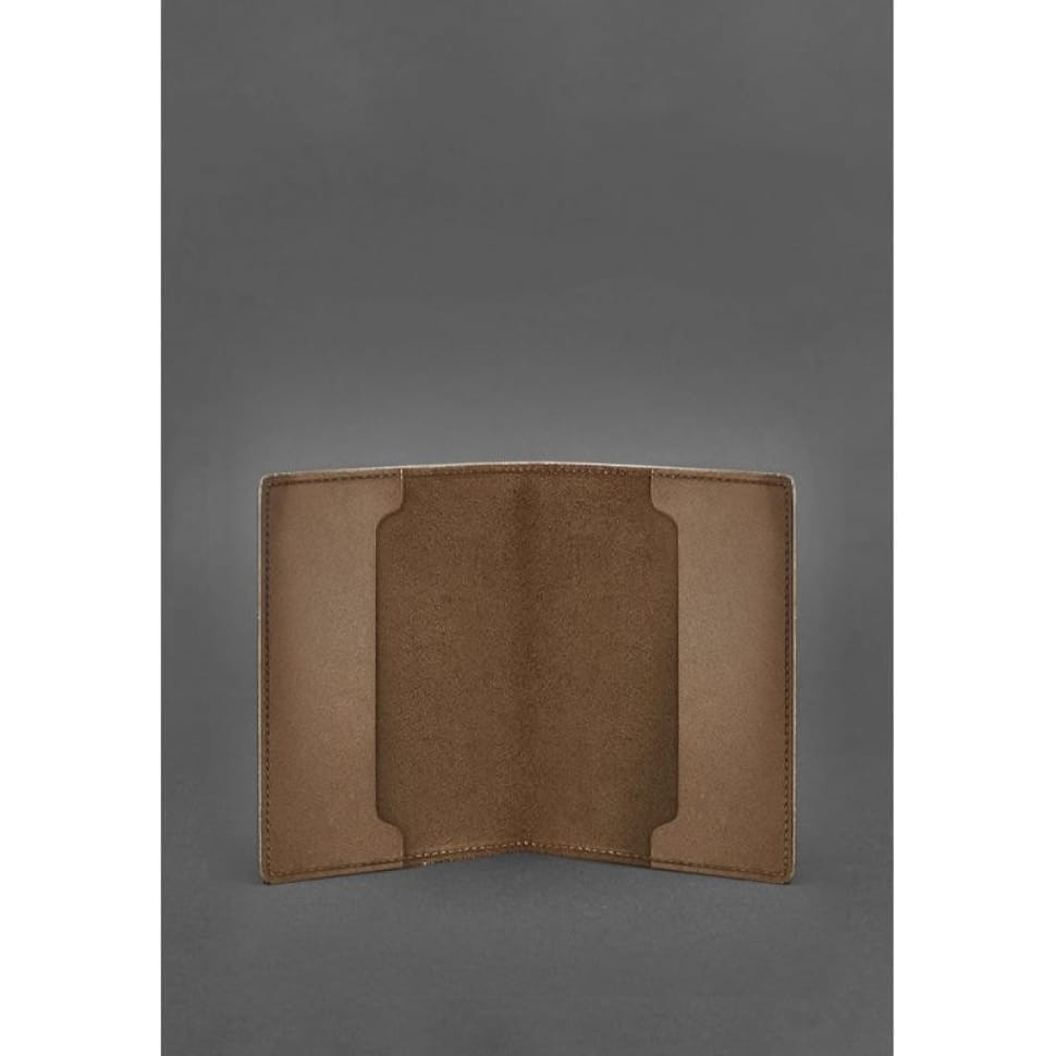 Leather cover for officer ID 9.0 light brown Crazy Horse