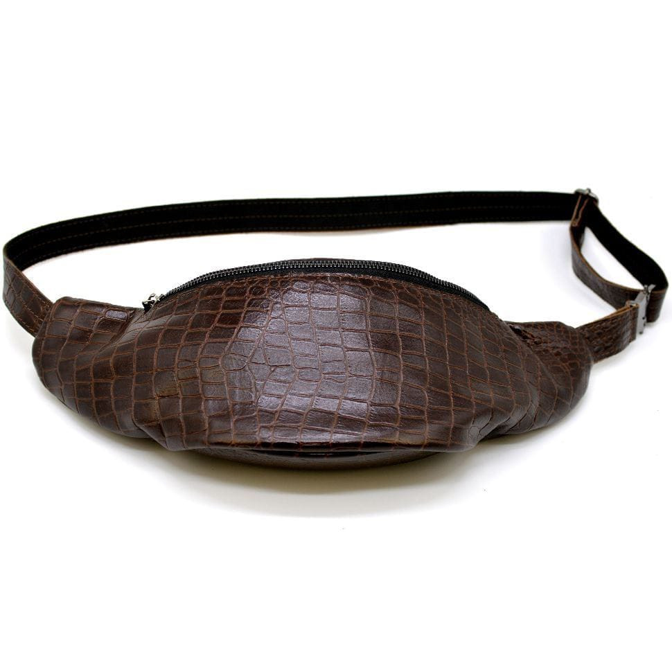 Бананка, шкіряна сумка на пояс 