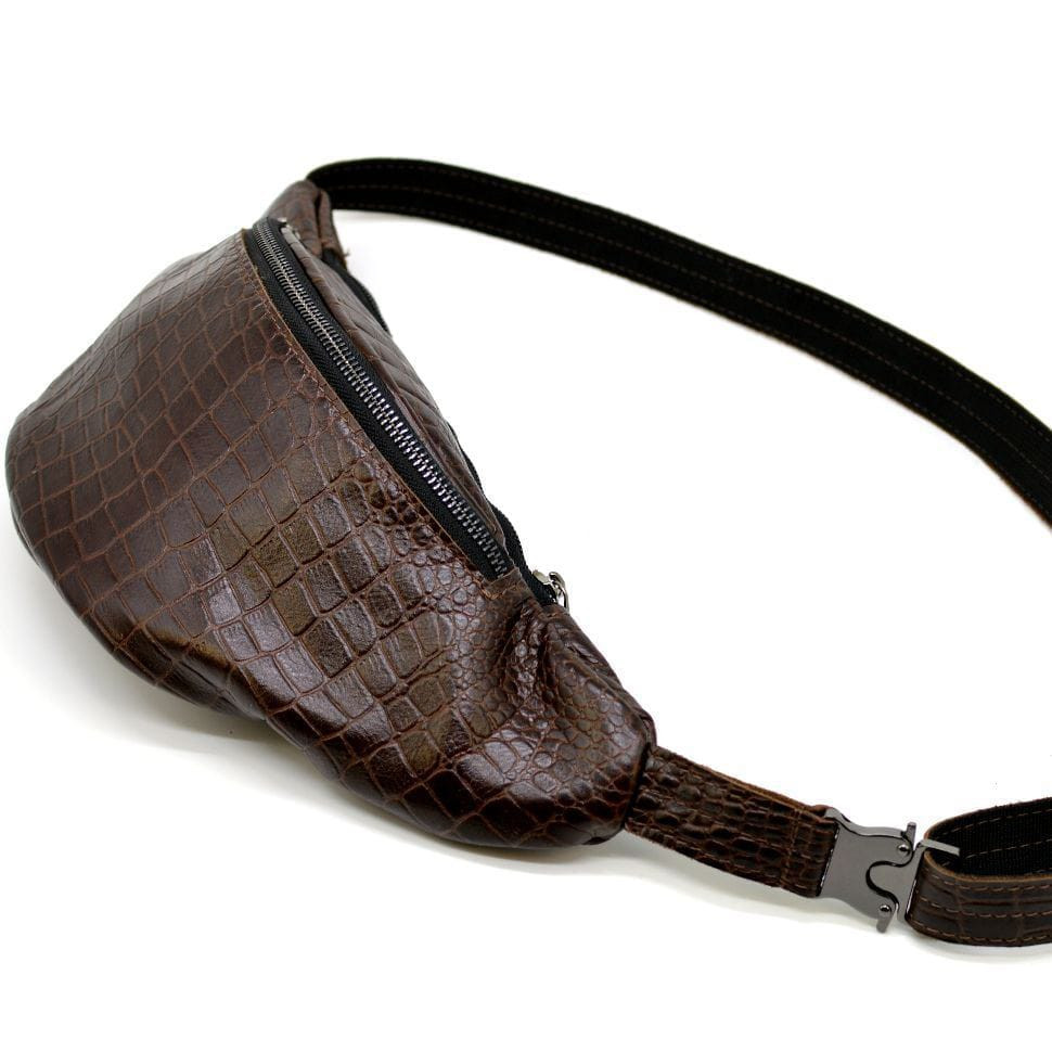 Бананка, шкіряна сумка на пояс 