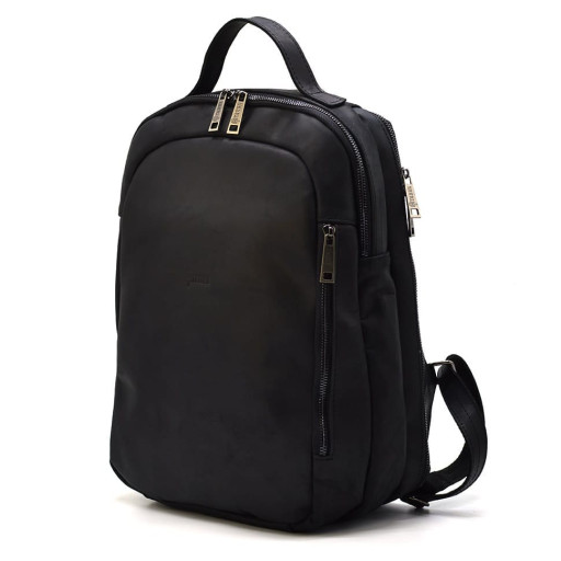 Міський чорний рюкзак RA-3072-3md TARWA шкіра Crazy Horse