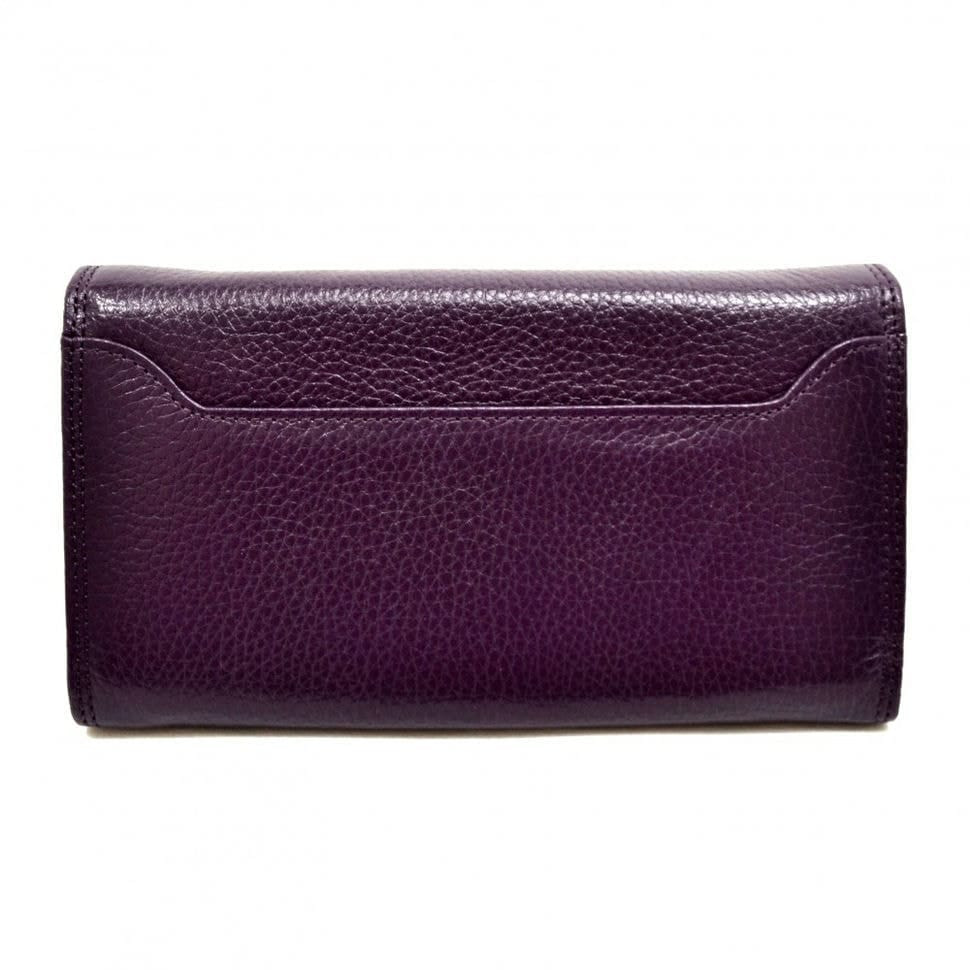 Жіноче портмоне з натуральної шкіри CANPEL 2033-95 фіолетовий флотар
