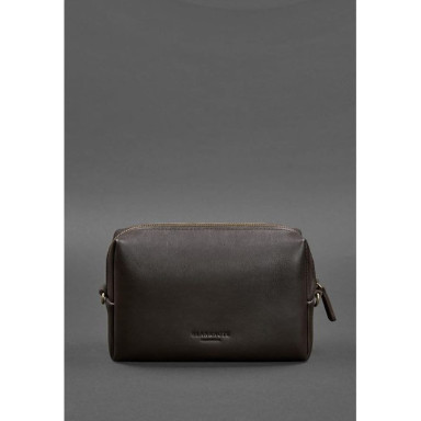 Leather cosmetic bag 3.0 dark brown Crust