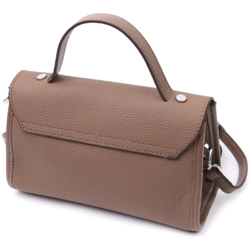 Жіноча сумка з геометричним клапаном з натуральної шкіри Vintage 22630