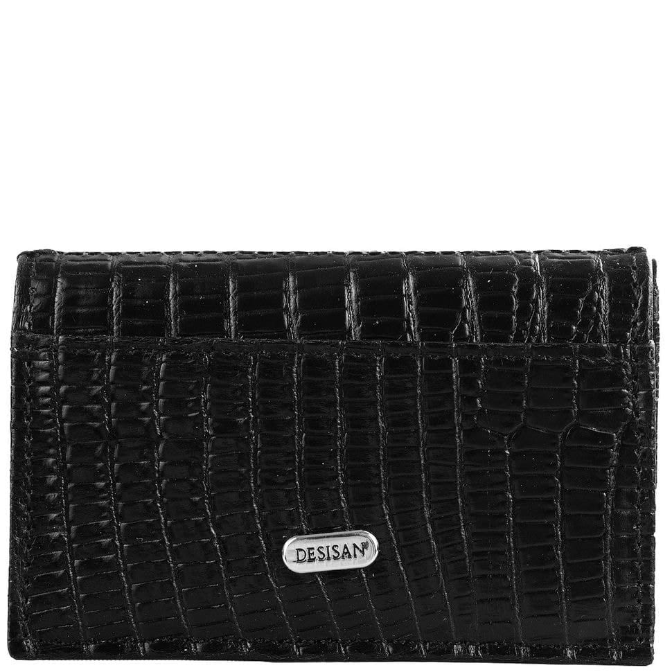 Обкладинка авто+кредитниця шкіряна Desisan 905-143 чорний лазер
