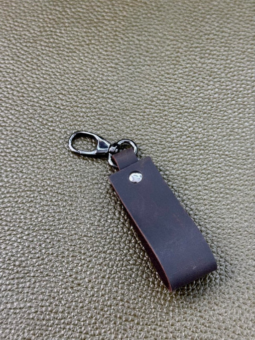 Брелок шкіряний SKILL (коричневий)