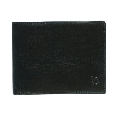 Leather wallet Viasorte 534 nero black