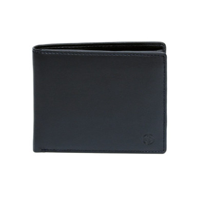 Leather wallet Cortina 5013 nero black