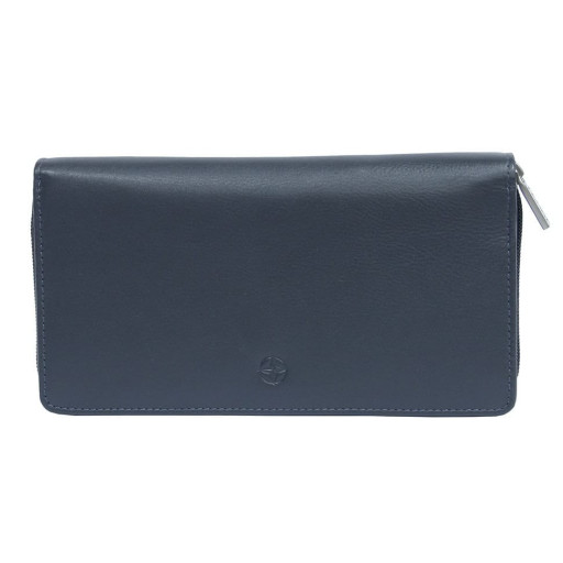 Шкіряне портмоне Cortina 5007 navy синій