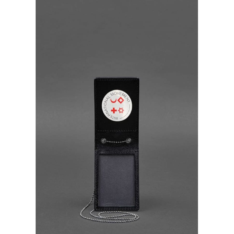Шкіряна обкладинка на ланцюжку для посвідчення Червоного Хреста