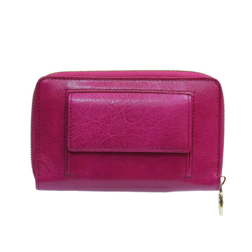 Шкіряне портмоне Topkapi 3441 geranio малиновий