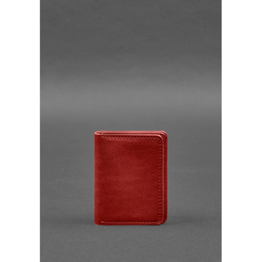 Шкіряна обкладинка для посвідчення водія, ID і пластикових карт 2.0 червоний