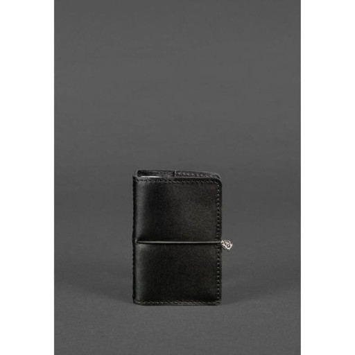Шкіряний кард-кейс 7.0 вугільно-чорний