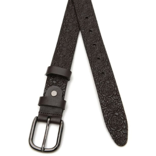 Жіночий ремінь шкіряний V1110GX26-brown