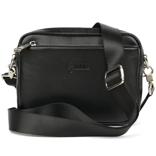 Сумка 3-в-1 через плече шкіряна TARWA GA-0324-4lx чорна Наппа