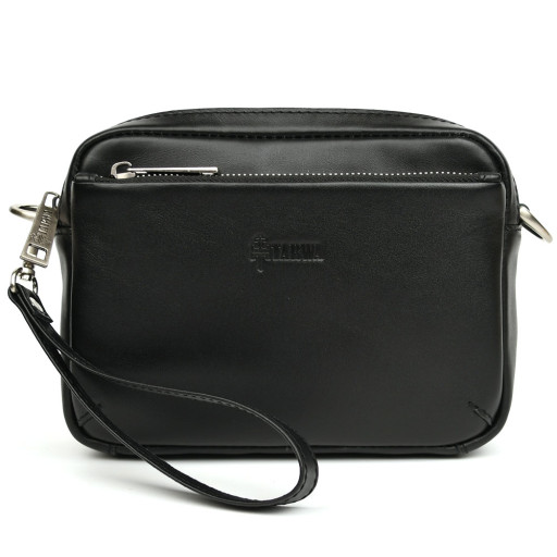 Сумка 3-в-1 через плече шкіряна TARWA GA-0324-4lx чорна Наппа
