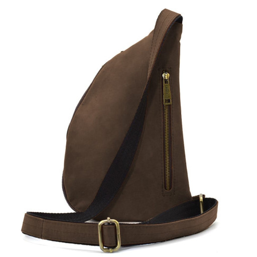 Шкіряний рюкзак TARWA RC-3025-3md рюкзак-слінг на одне плече