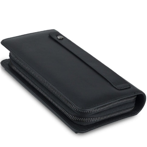 Клатч чоловічий з натуральної шкіри Vintage 14833 Чорний