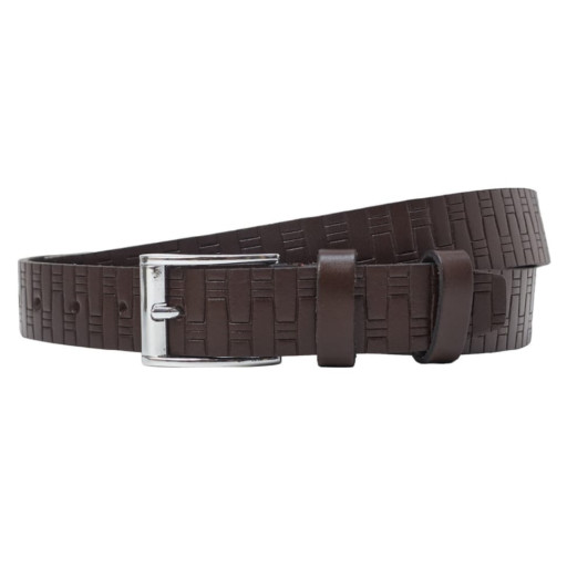 Ремінь шкіряний GRASS класика 3 см 1964-02 коричневий