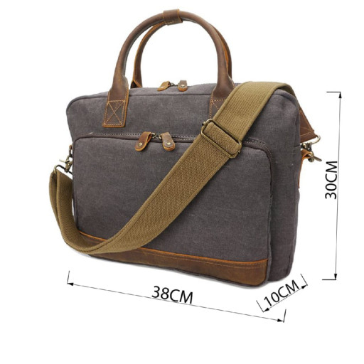 Сумка текстильна Vintage 20062 Сіра