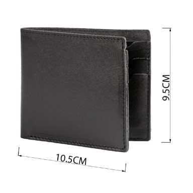 SHVIGEL genuine leather wallet 13790 Black