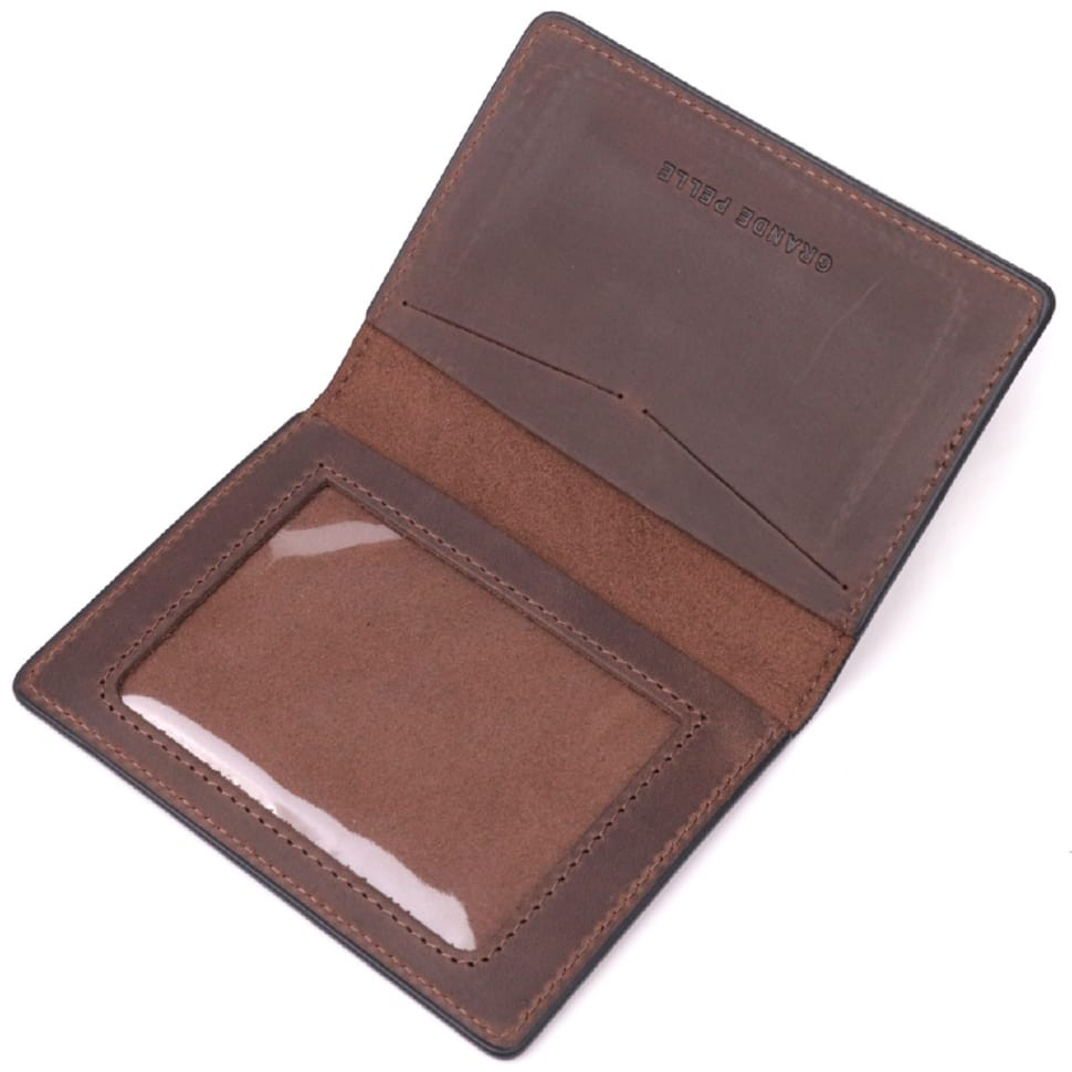 Матова вінтажна шкіряна бирка на валізу Shvigel 16558 Бордовий