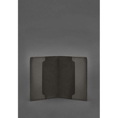Leather cover for officer ID 9.0 dark brown