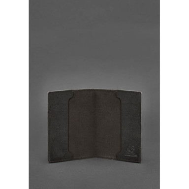Leather cover for officer ID 9.0 dark brown