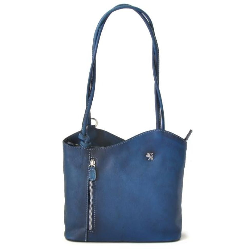 Pratesi BBL465/P - Shoulder Bag Consuma Small in cow leather Bruce Blue