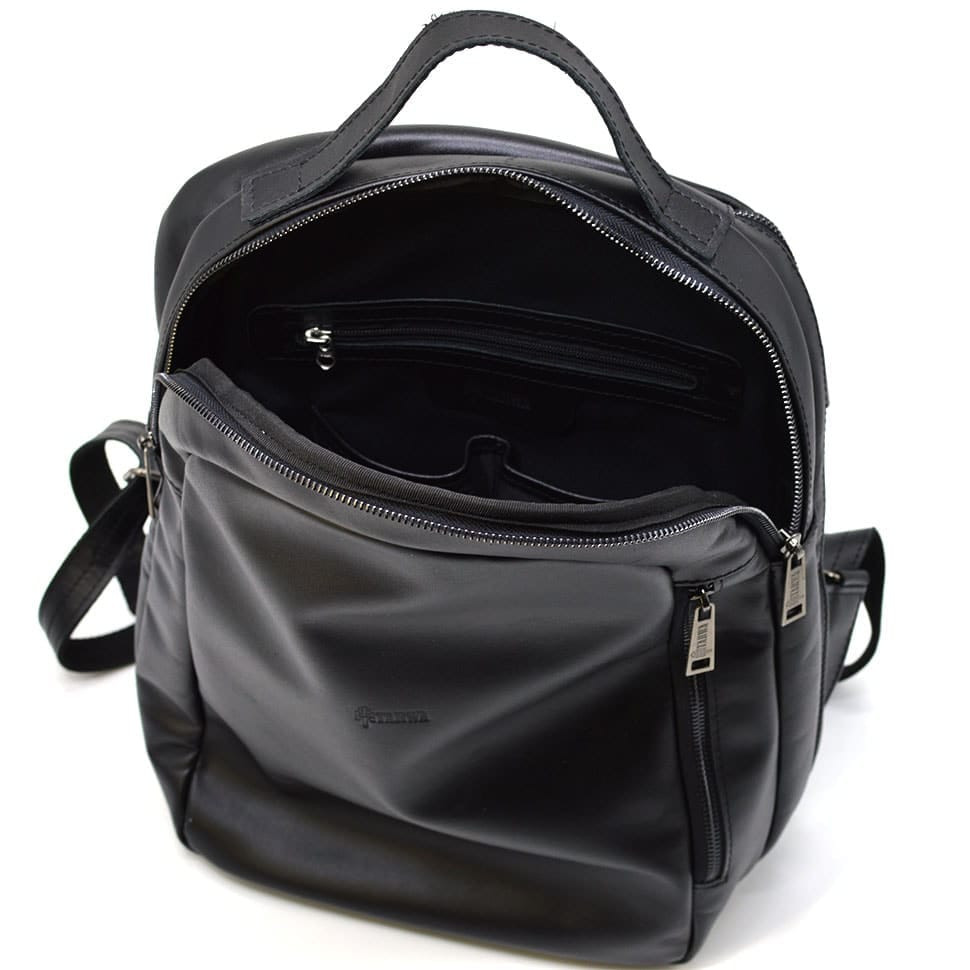 Міський чорний рюкзак GA-3072-3md TARWA шкіра Наппа