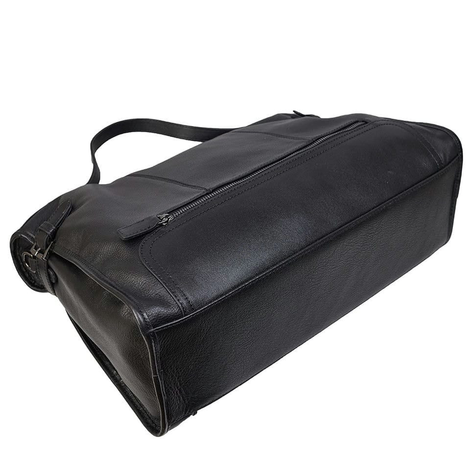 Сумка дорожня шкіра Tony Bellucci 5205-101 чорна гладка