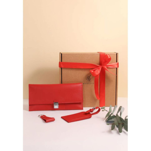 Santiago Traveler Leather Accessory Set