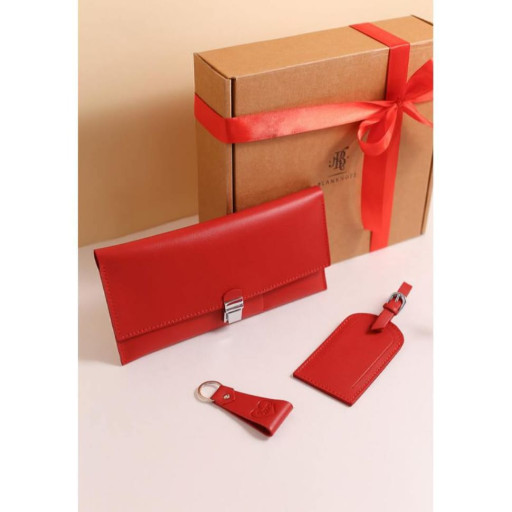 Santiago Traveler Leather Accessory Set