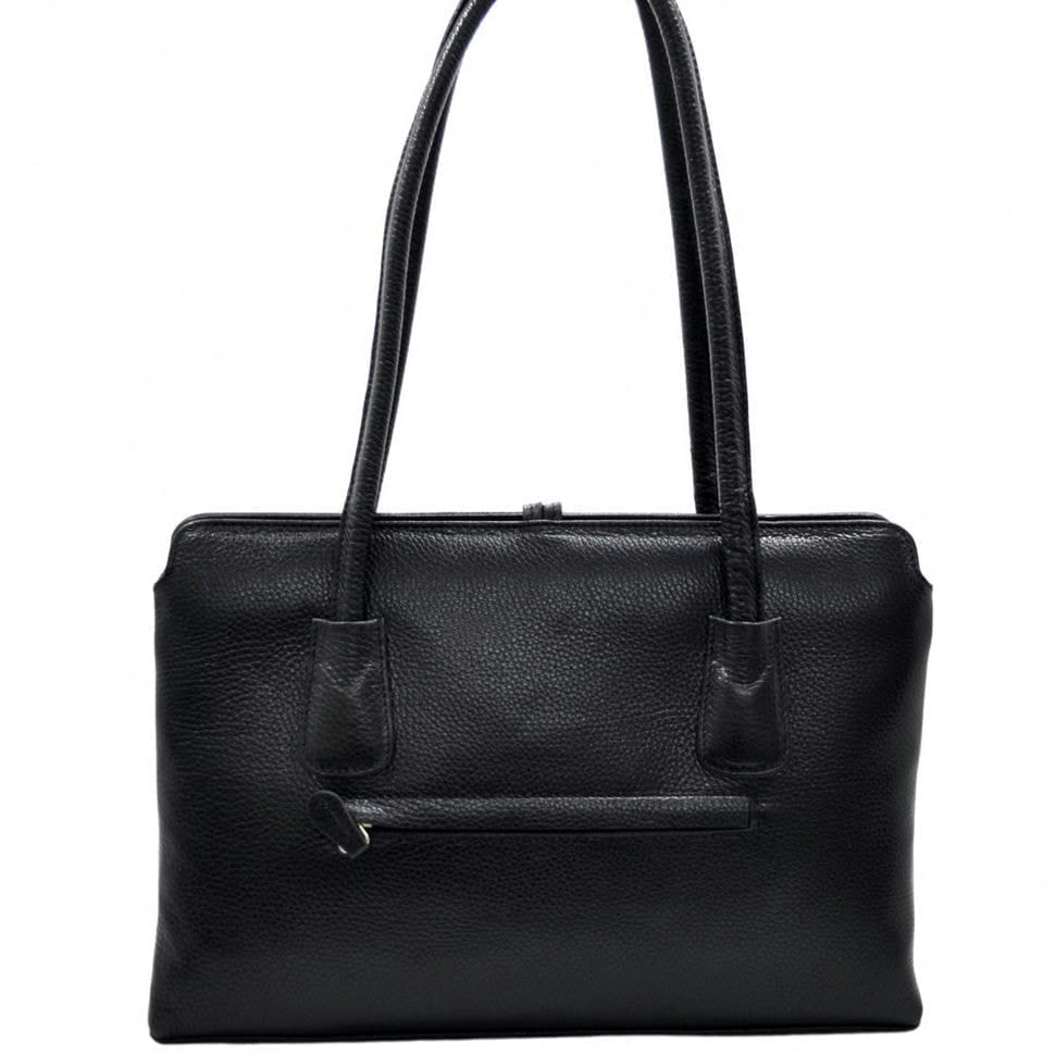 Сумка жіноча шкіряна Desisan 060-011 чорний флотар