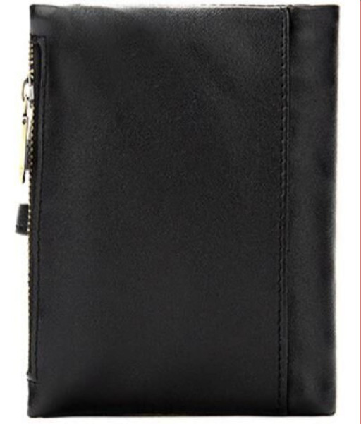 Красивий чоловічий гаманець із натуральної зернистої шкіри CANPELLINI 21730 Чорний