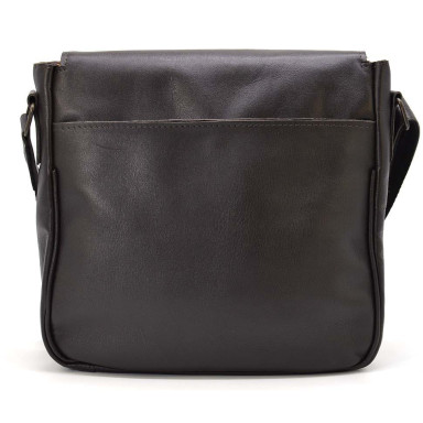 Mens leather shoulder bag GC-0002-3md TARWA brown
