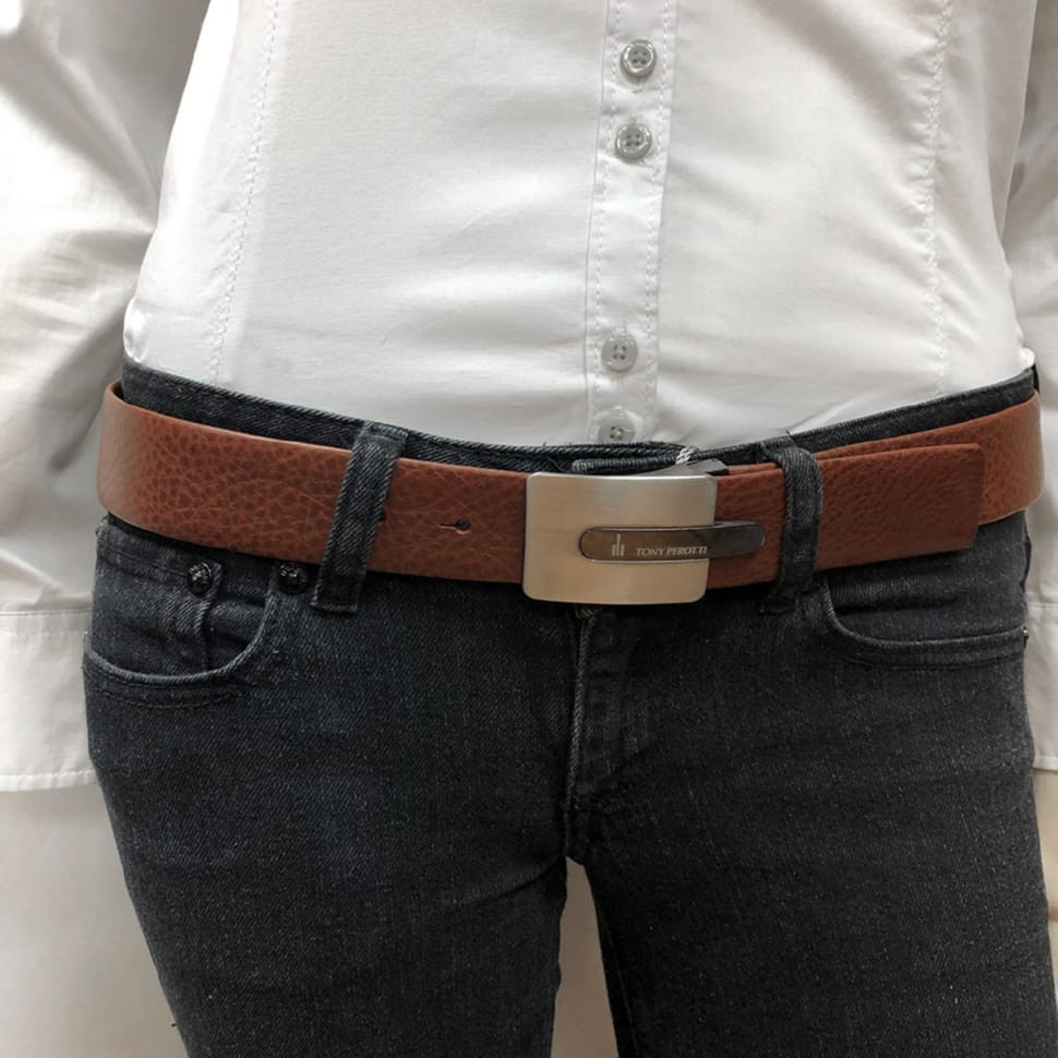 Ремінь шкіряний 07/35 cuoio коньячний TONY PEROTTI