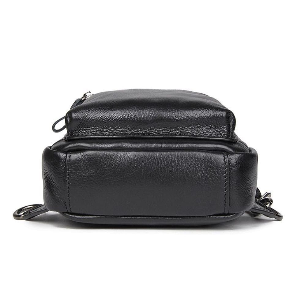 Чоловік шкіряний міні-рюкзак на одне плече JD4012A від John McDee