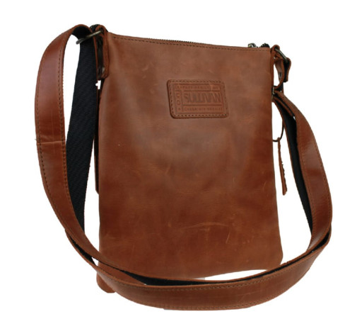 Сумка чоловіча шкіряна планшетка SULLIVAN 35477(25) світло-коричнева