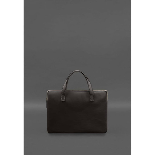 Шкіряний чохол із ручками для ноутбука 13 дюйм Темно-коричневий