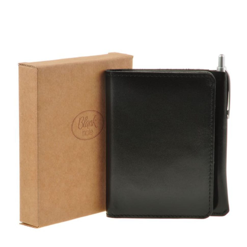 Шкіряне портмоне 2.0 вугільно-чорне