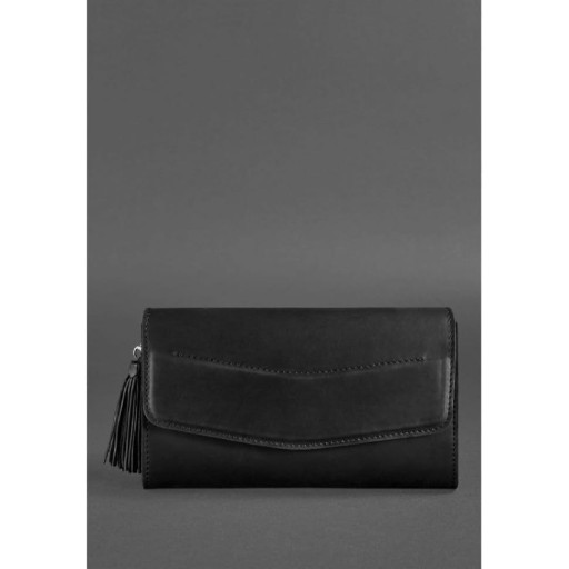 Alice women's leather bag black crazy horse