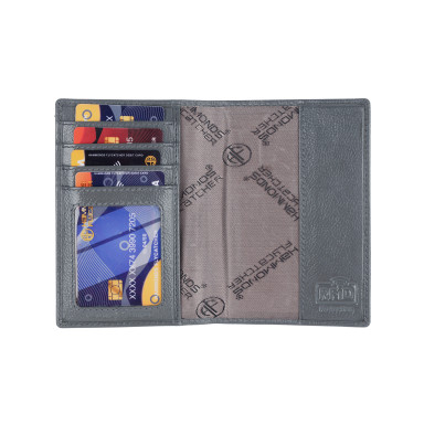 Hammonds Flycatcher PH602 Grey Leather Document Cover