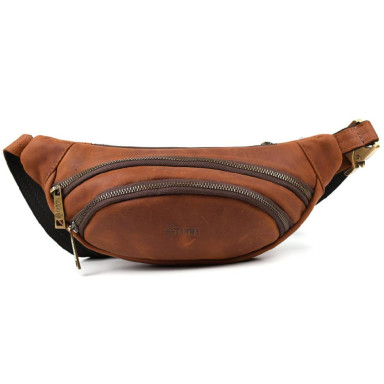 Leather banana bag horse leather TARWA RB-2406-3md