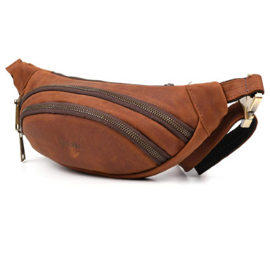 Leather banana bag horse leather TARWA RB-2406-3md