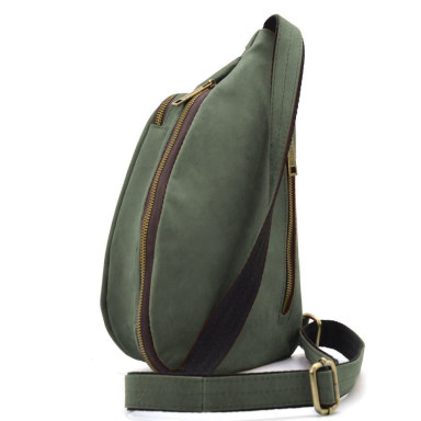 Leather backpack TARWA RE-3025-3md one-shoulder sling backpack   