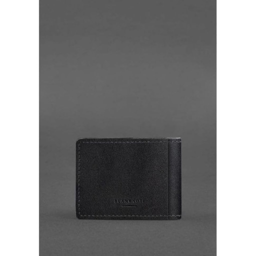 Універсальна шкіряна обкладинка для посвідчення Чорна