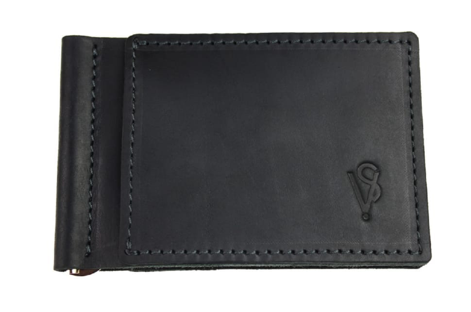 Кошелек мужской кожаный зажим для купюр SULLIVAN 10010(4) черный
