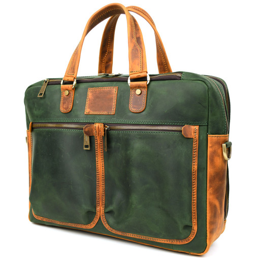 Мужская кожаная деловая сумка REY-4664-4lx TARWA комбинация цветов