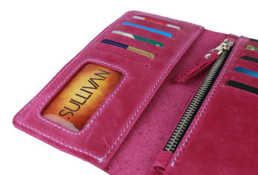 Гаманець жіночий шкіряний SULLIVAN kgb55(9) фуксія