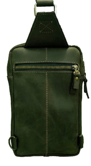 Men's sling shoulder bag banana 102-16(30) green